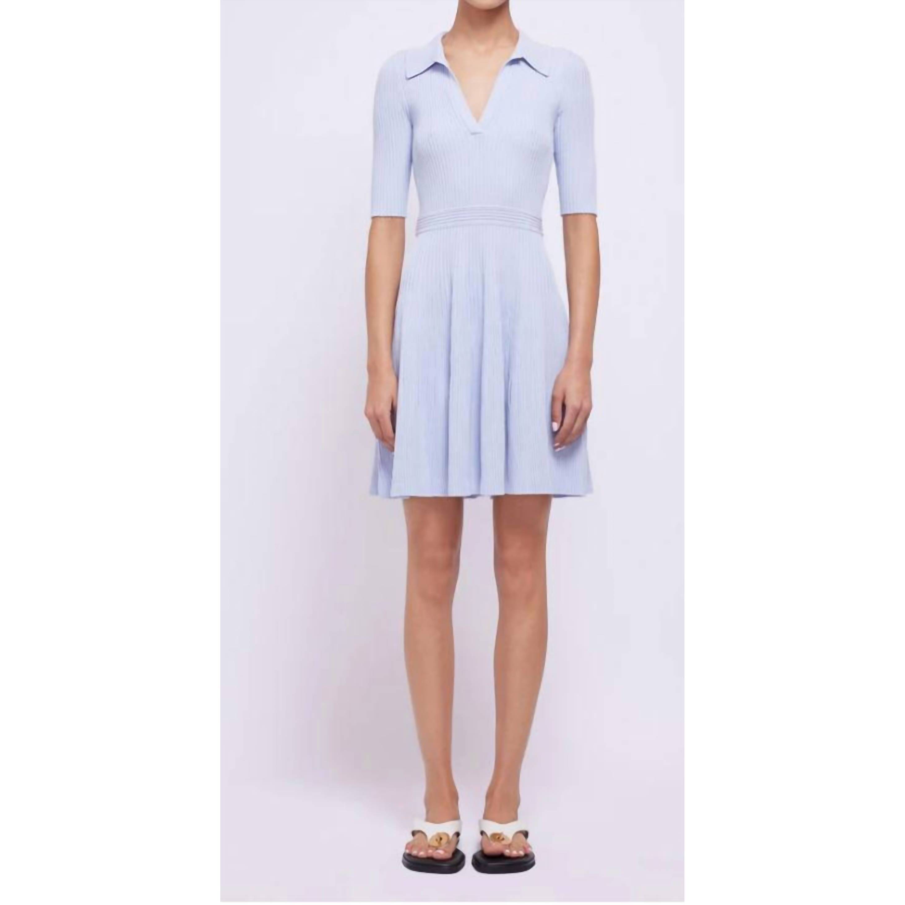 New Simkhai Patricia Mini Dress In Blue Haze